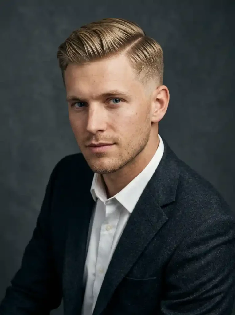 Blonde Ivy League Haircut