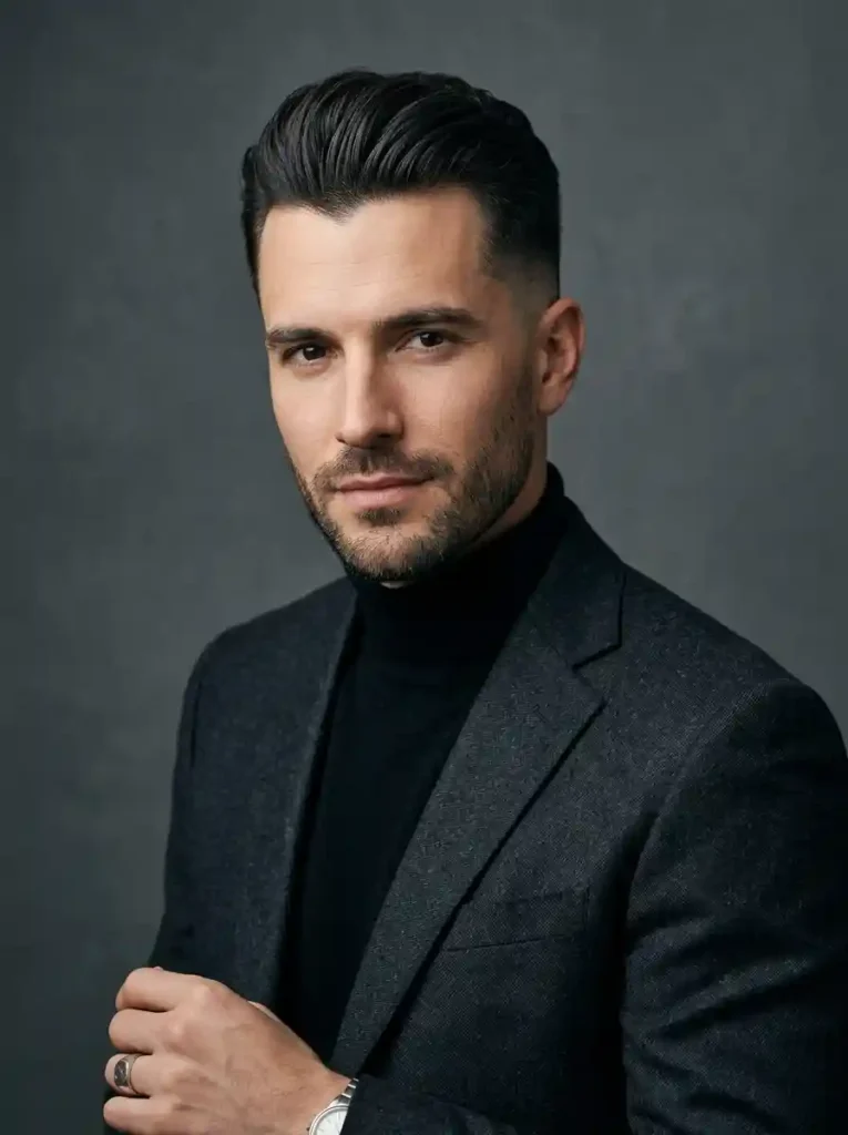 Brush Back with Low Fade