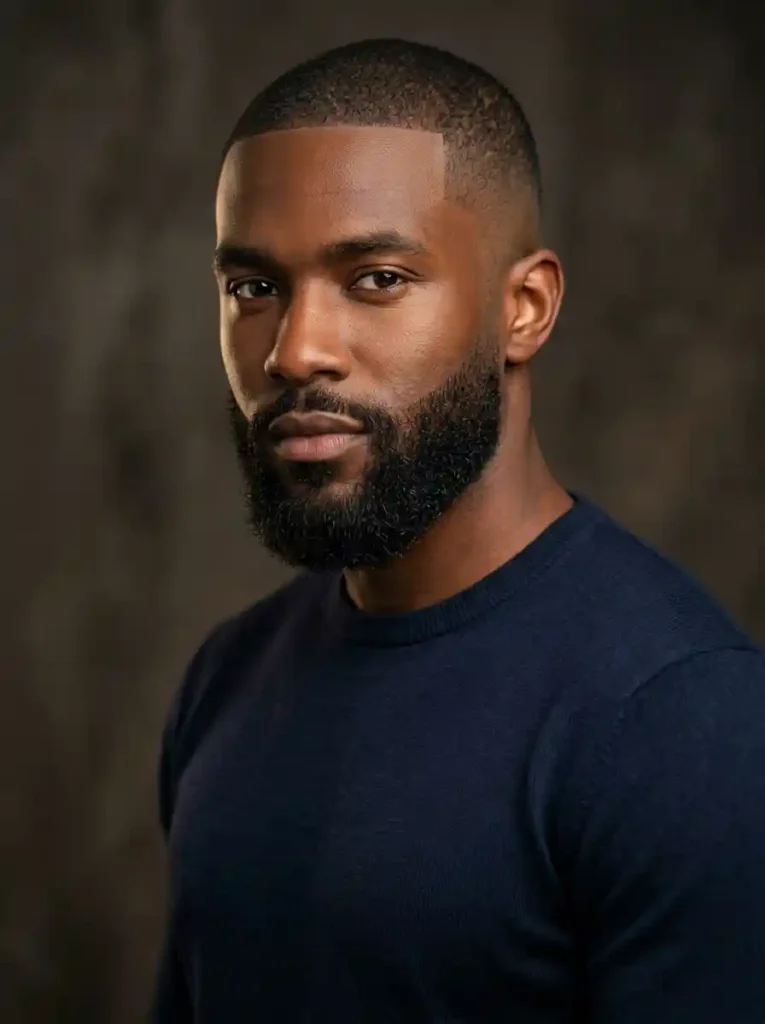 Buzz Cut Fade with Beard for Complete Sharp Masculine Style