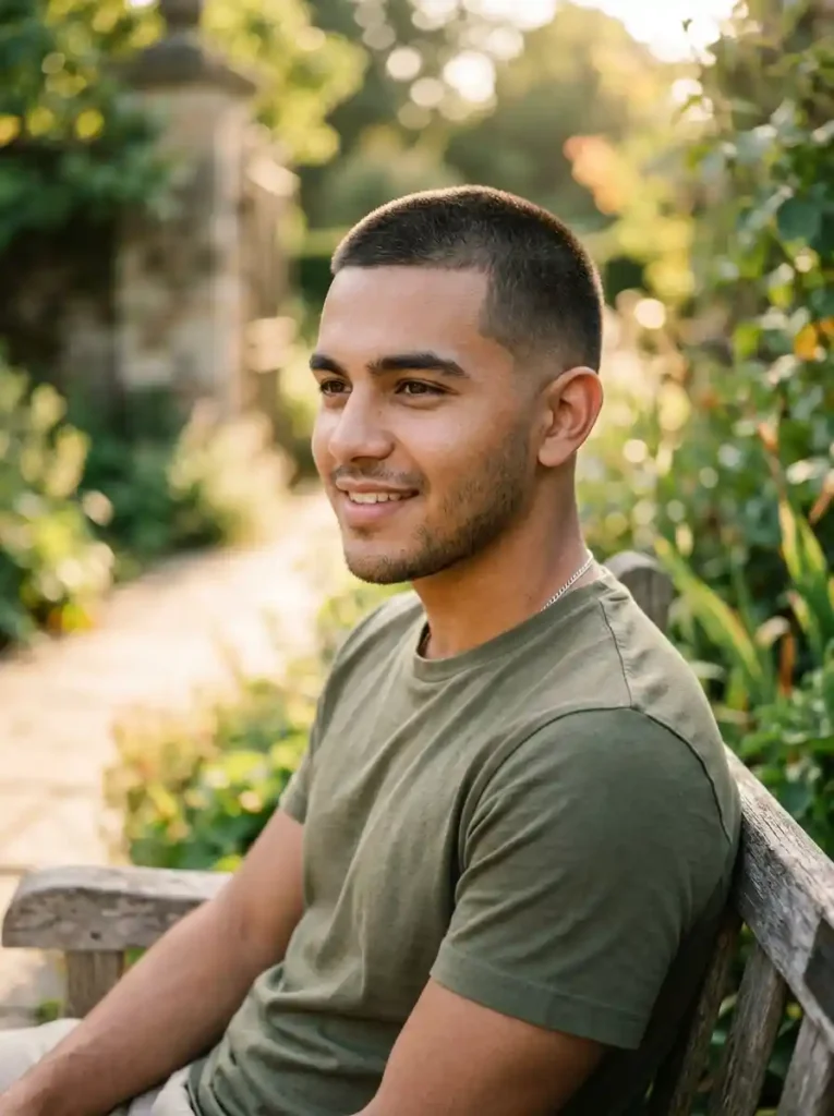 Buzz Cut Fade with Taper for Natural Sharp Clean Transition