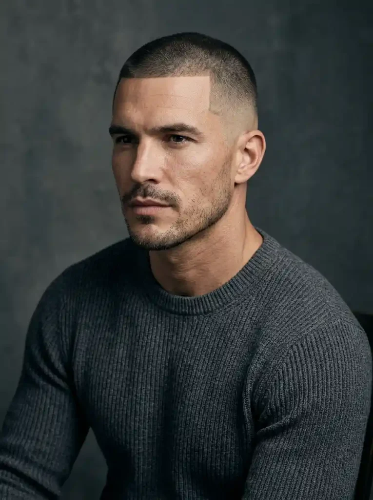 Buzz Cut for Square Faces
