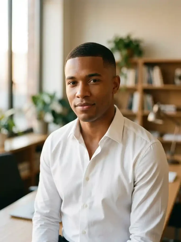 Buzz Cut with Low Fade for Professional Clean Sharp Balance