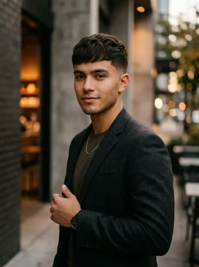 Caesar Cut with Subtle Undercut Detail for Contemporary Edge