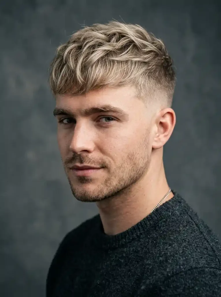 Casual Blonde Textured Crop