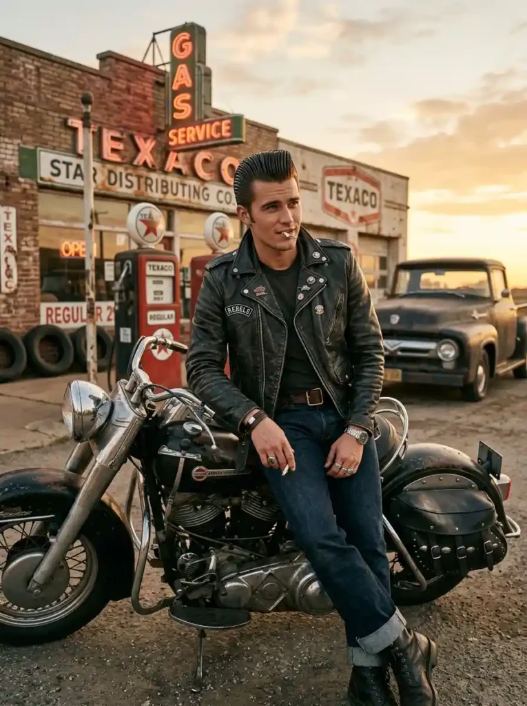 Classic Greaser Hairstyle