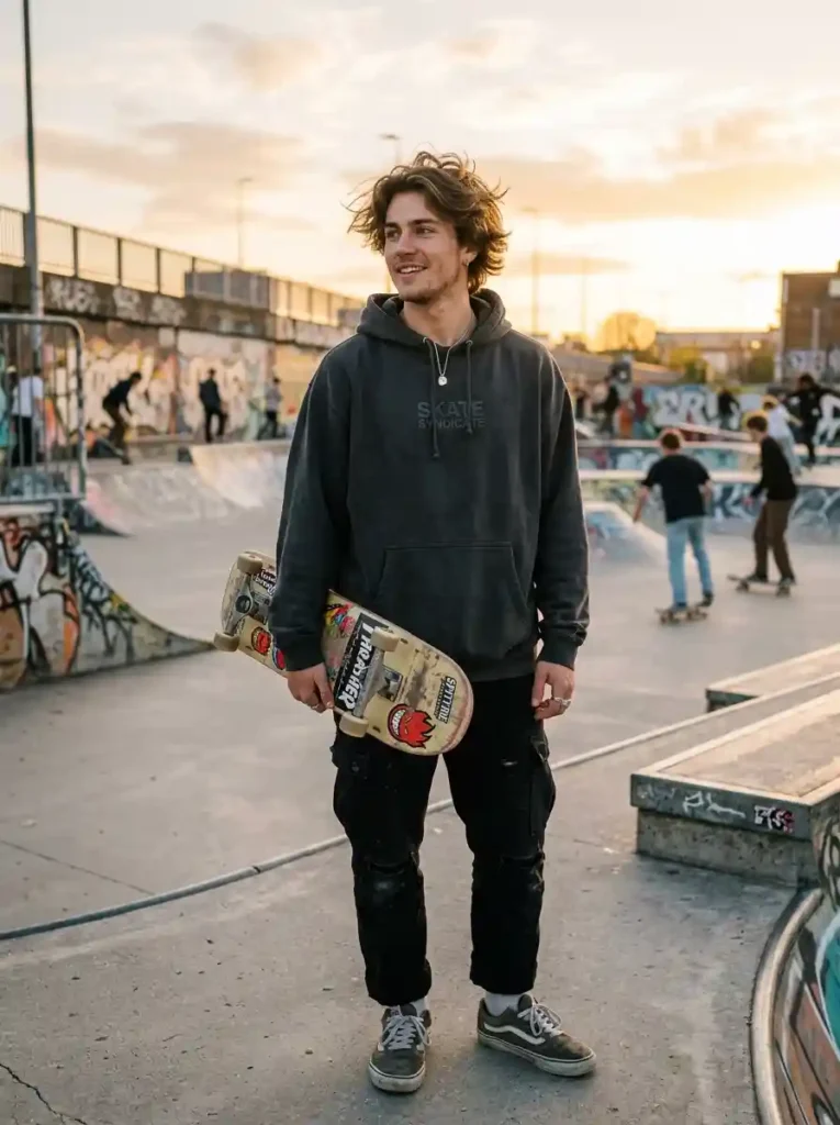 Classic Messy Skater Hair