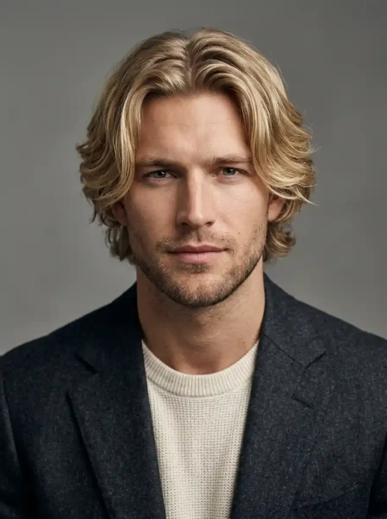 Classic Textured Curtain Hairstyle