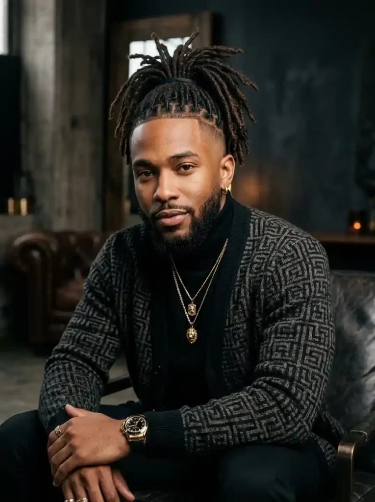 Crown Tied Dreadlocks