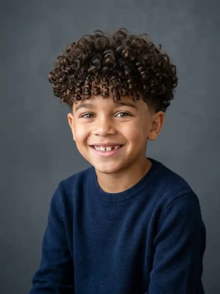 Curly Fringe Haircut