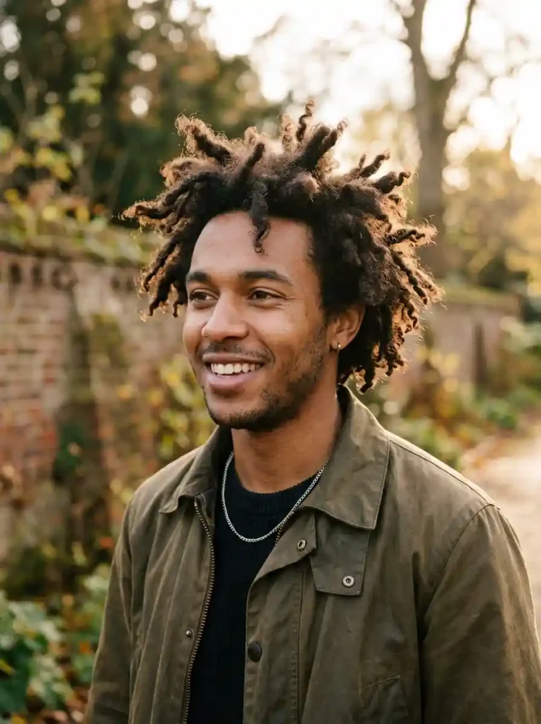 Curly Spiky Hair for Natural Organic Edge Expression