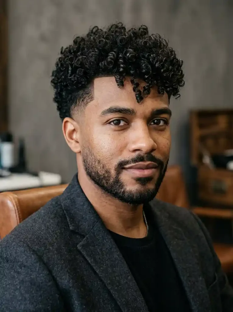 Curly Taper Cut