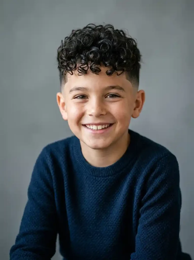 Curly Top with Fade