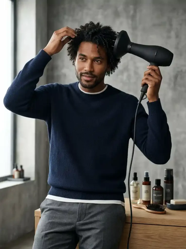 Dry Hair with a Diffuser Attachment