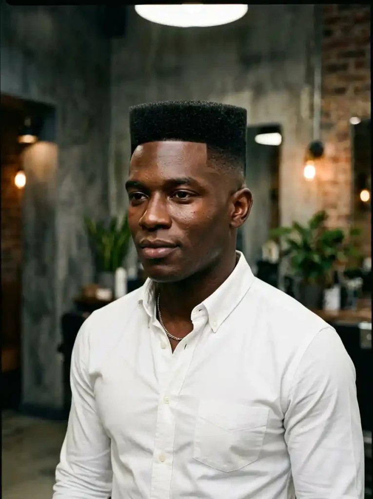 Flat Top for Natural Hair Shaping Technical Mastery