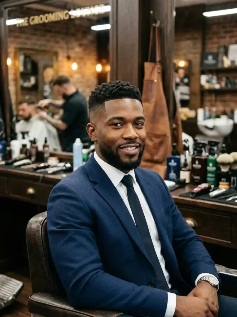 High Fade with Modern Crew Cut