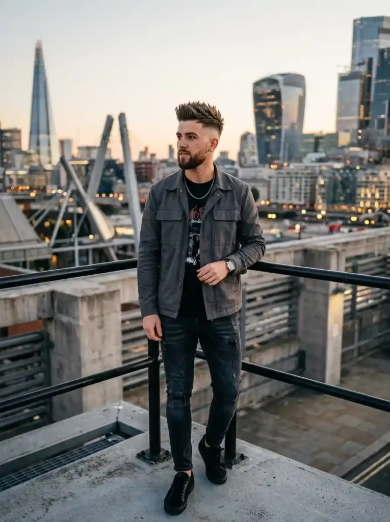 High Fade with Spiky Texture 1