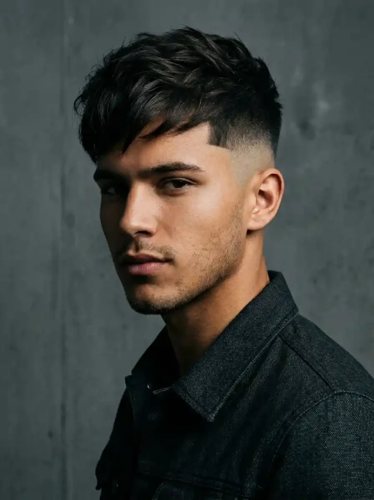 High Taper Fade with Disconnected Top for Bold Graphic Clean