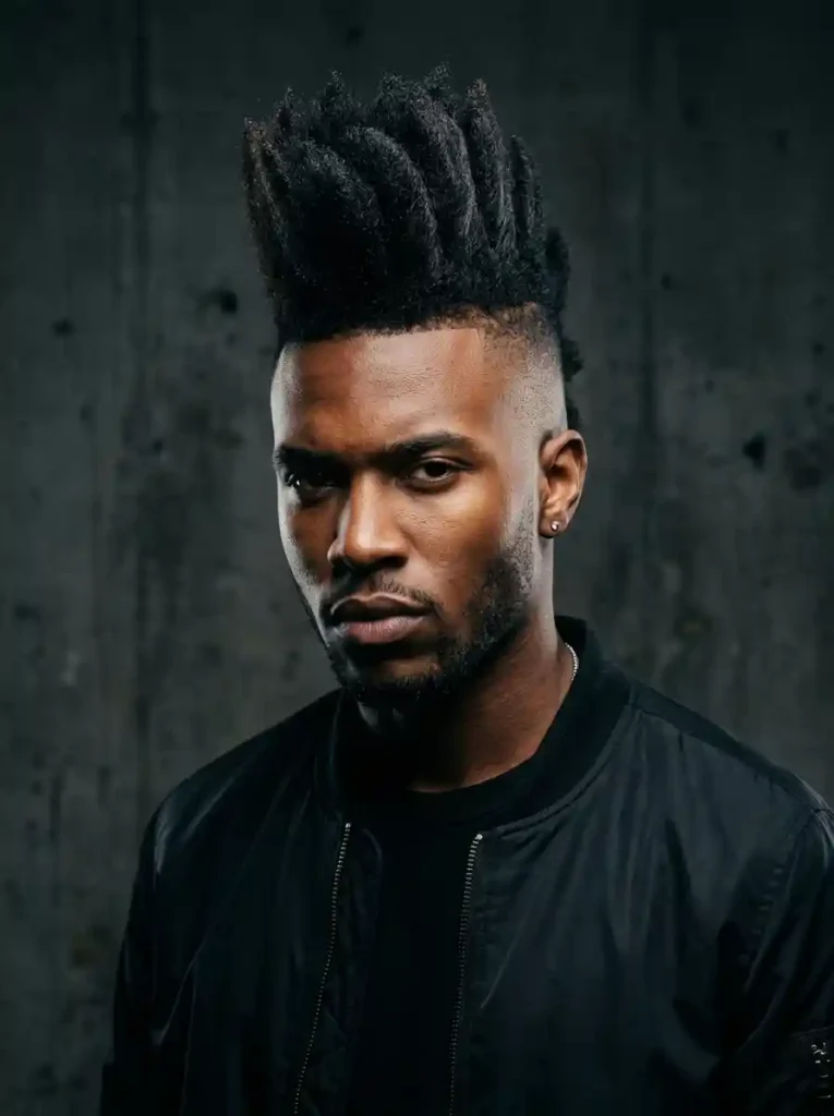 High Taper Fade with Mohawk for Bold Structural Clean Statement
