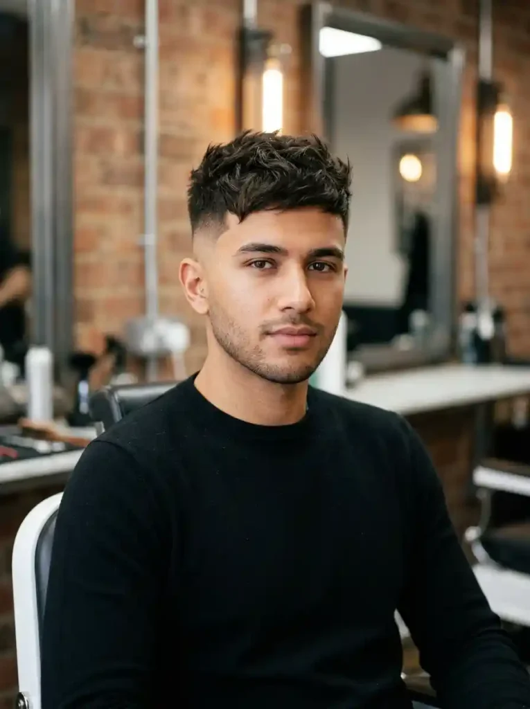 High Taper Fade with Textured Crop for Maximum Clean Modern