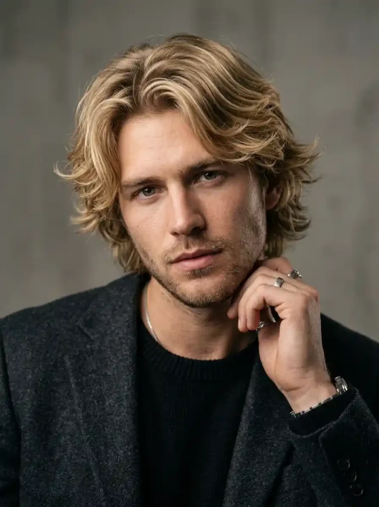 Layered Blonde Shag