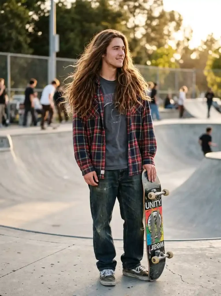 Long Natural Skate Hair