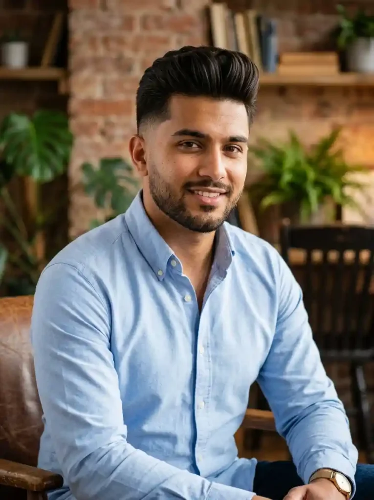Low Fade Pompadour for Professional Classic Modern Balance