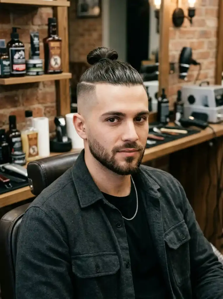 Man with top knot 202607221008