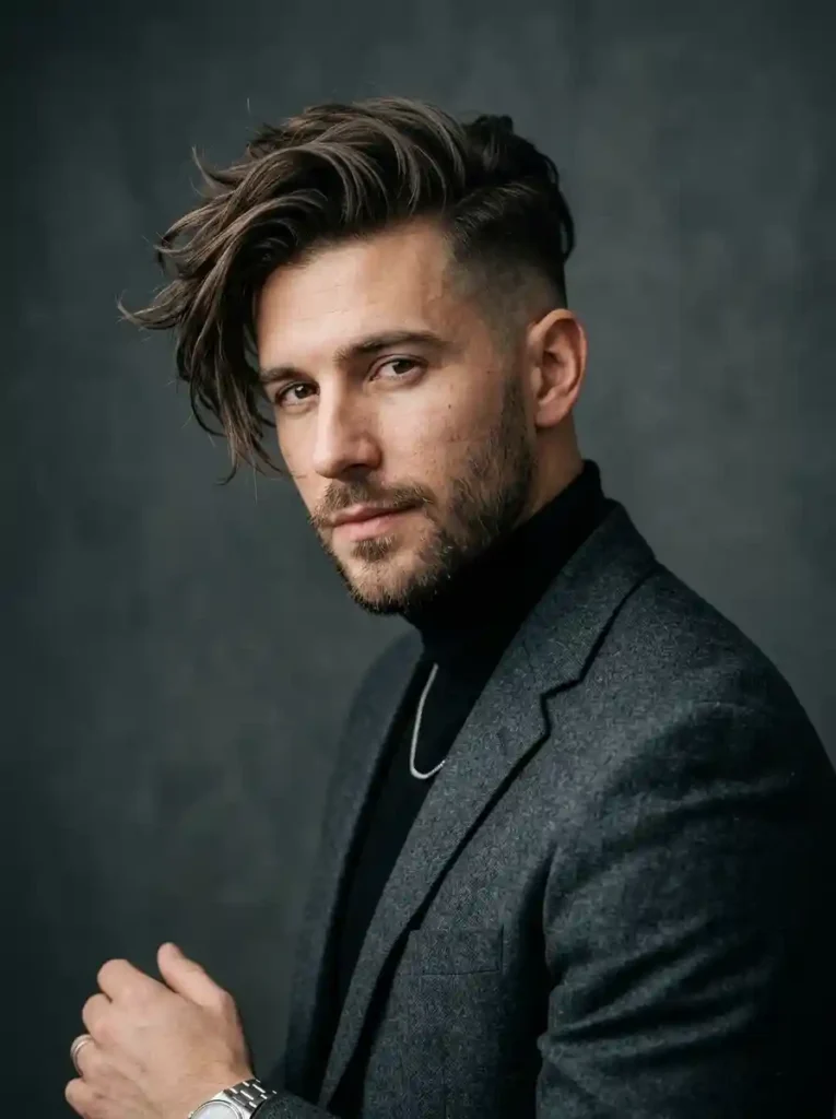Messy Side Swept Undercut