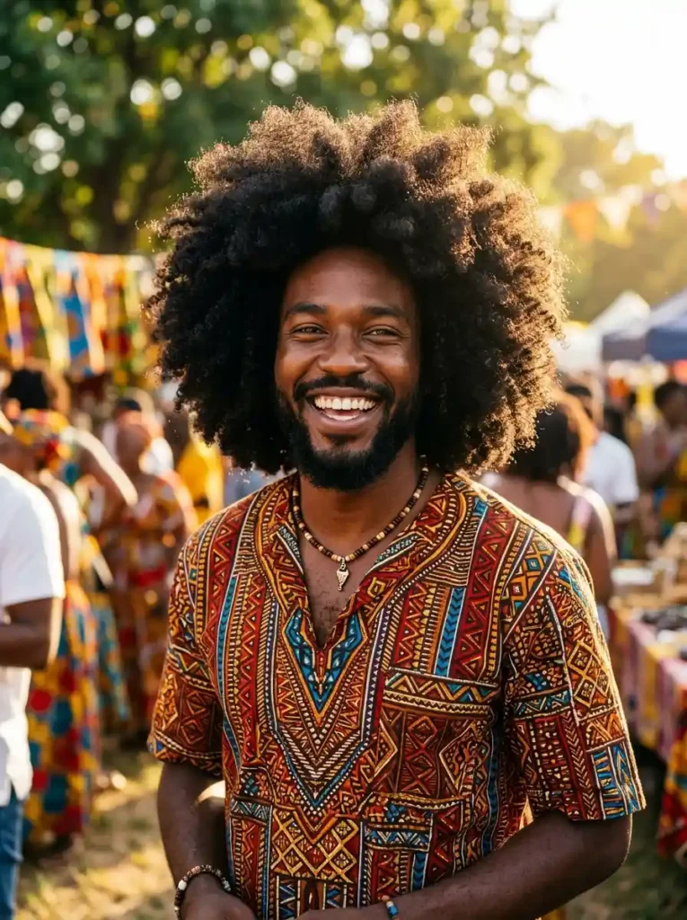 Natural Afro Celebration Style for Pride and Individual Power