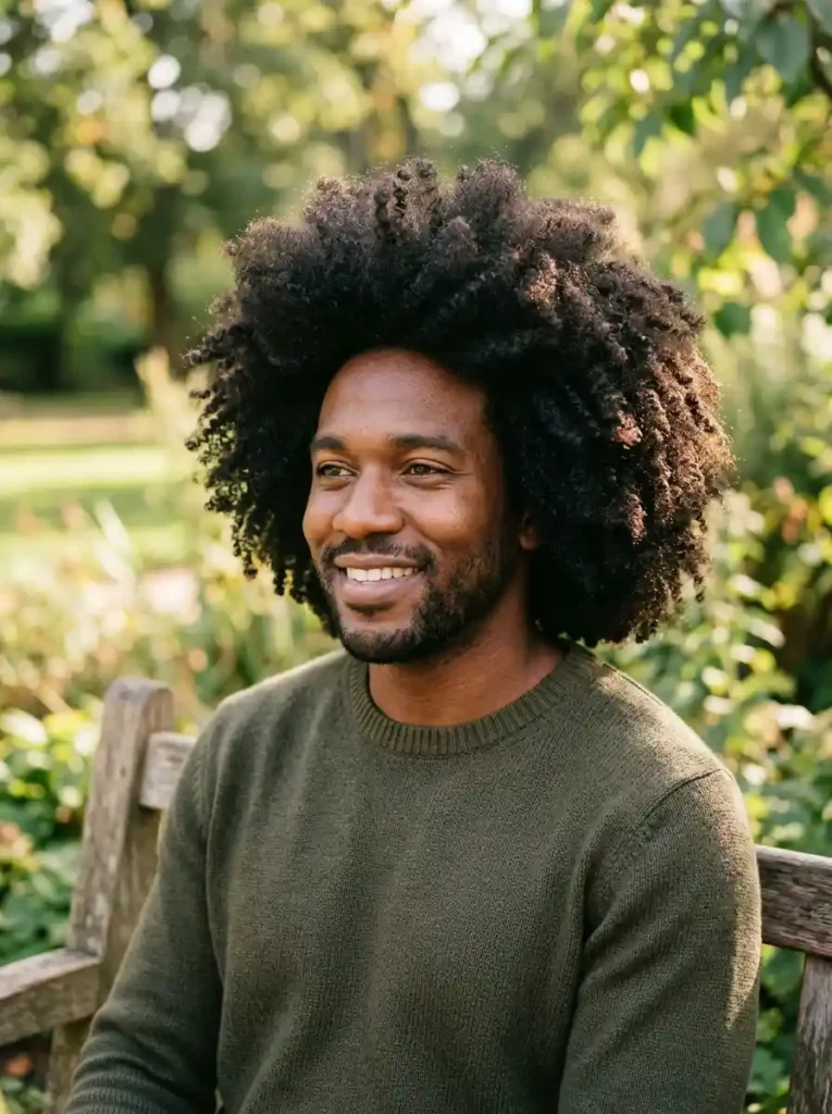 Natural Afro with Twist Out Definition for Textured Volume