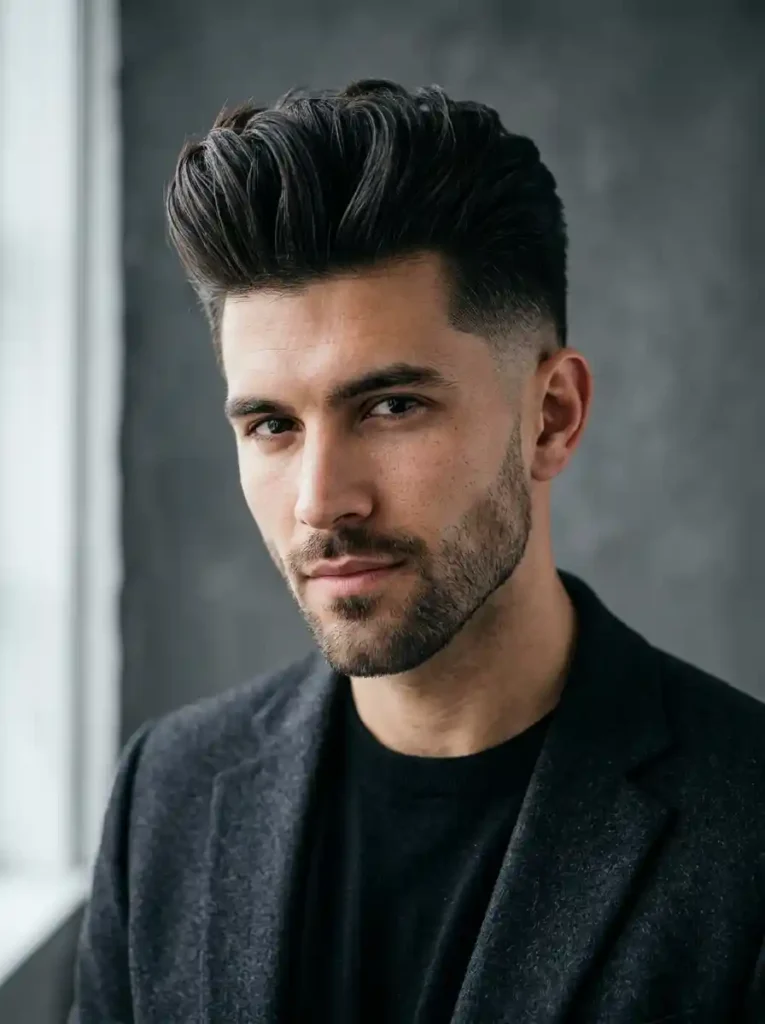 Pompadour for Diamond Faces