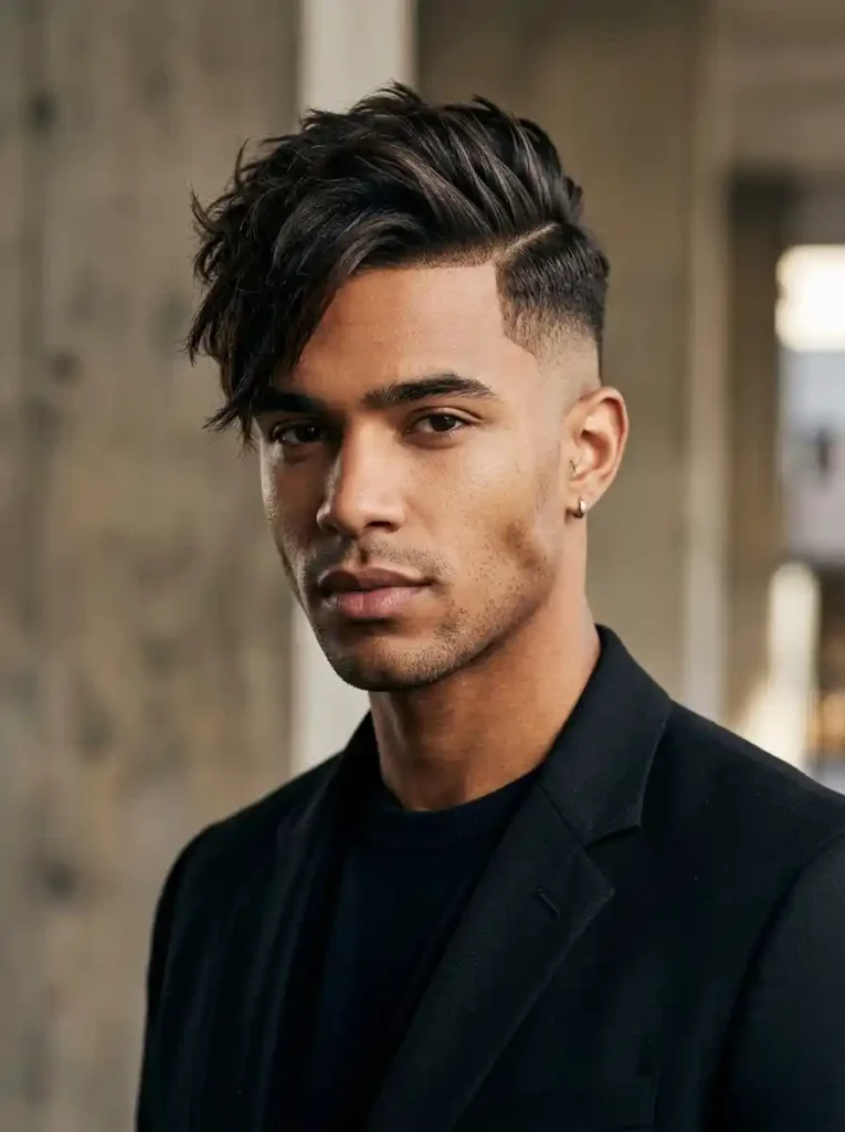 Razor Fade with Asymmetric Cut for Individual Bold Ultra Clean