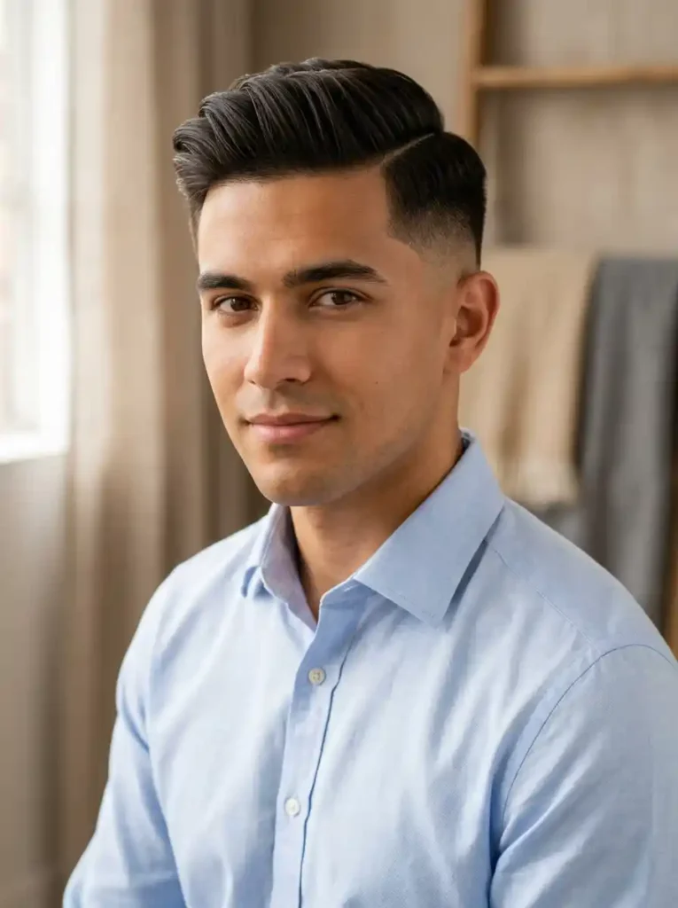 Razor Fade with Side Part for Classic Professional Ultra Clean