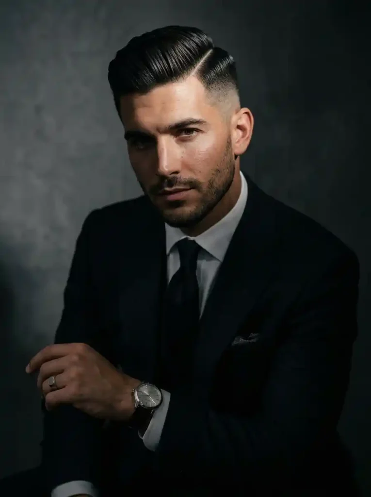 Sharp Side Part Undercut