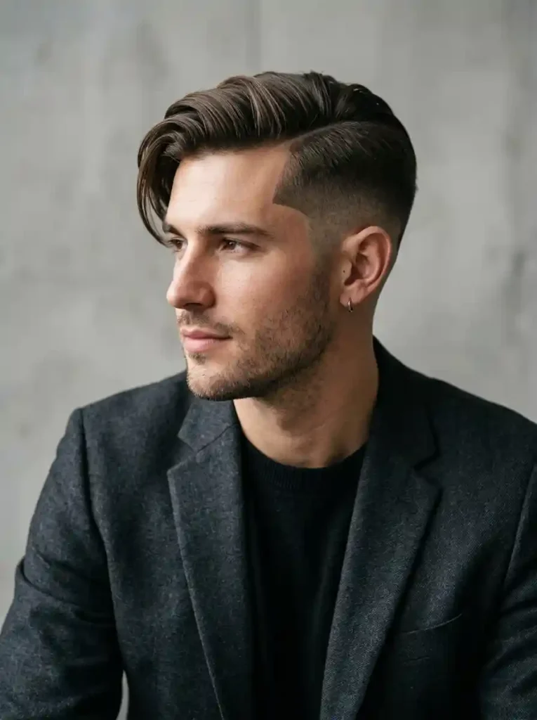 Side Swept Undercut for Straight Hair