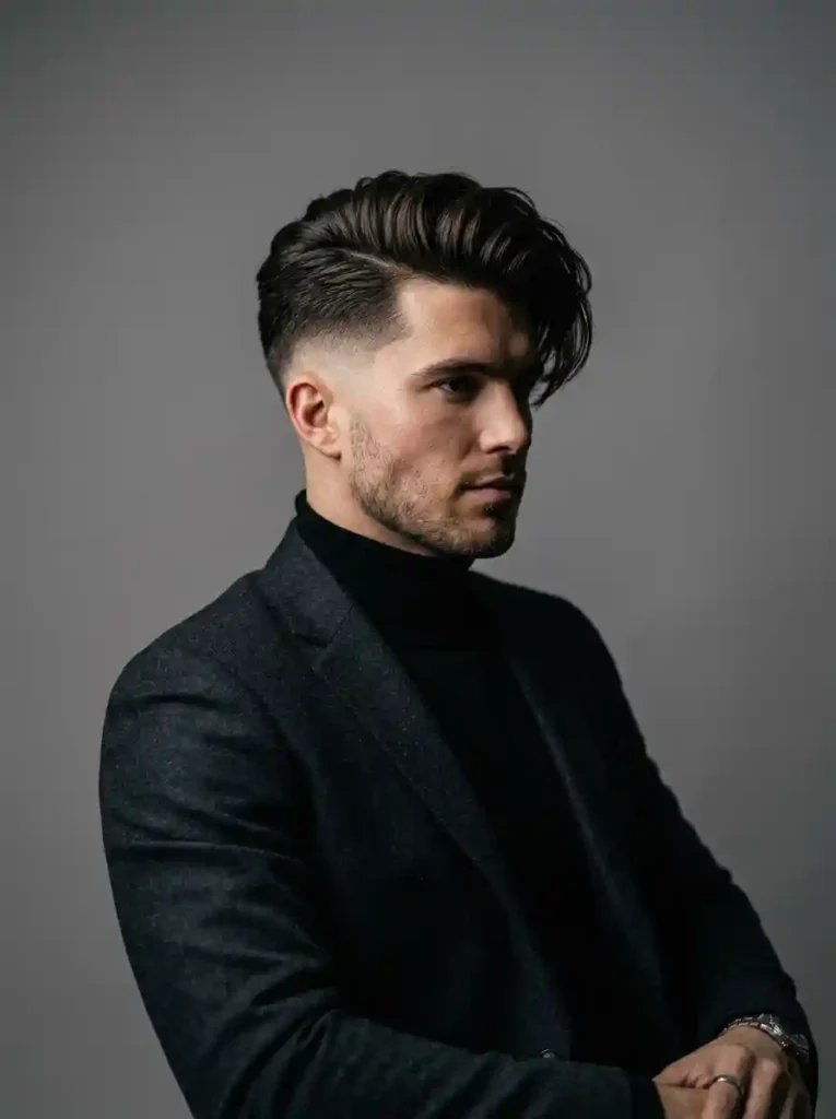 Side Swept Undercut for Thick Hair