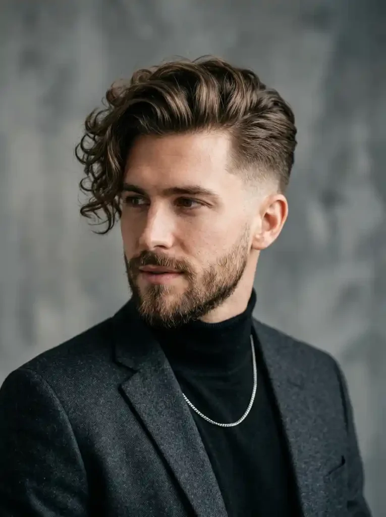Side Swept Undercut with Soft Waves