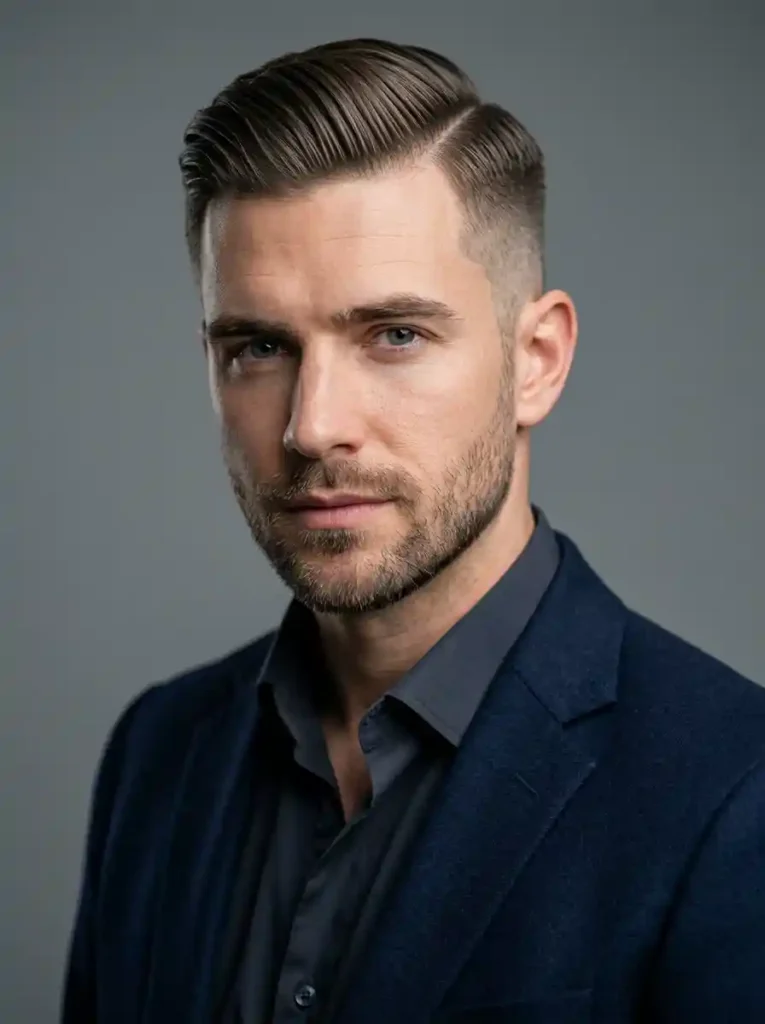 Slick Side Swept Undercut