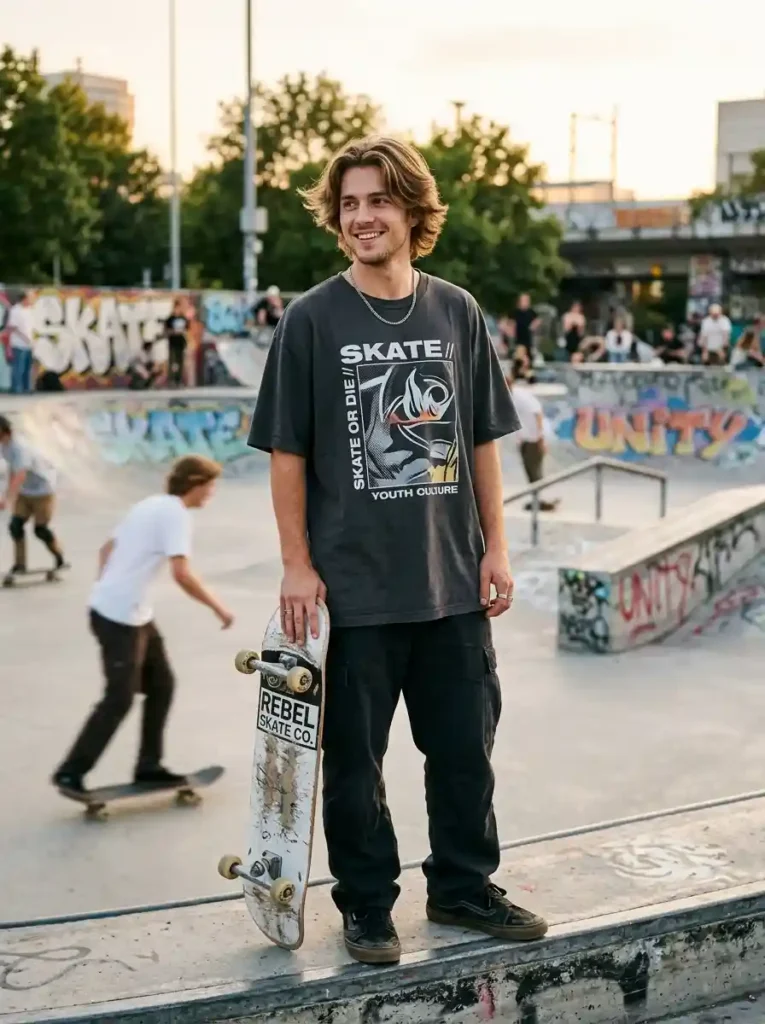 Soft Middle Part Skate Style