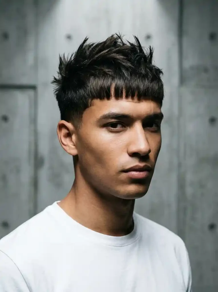 Spiky French Crop for Graphic Edgy Architectural Style