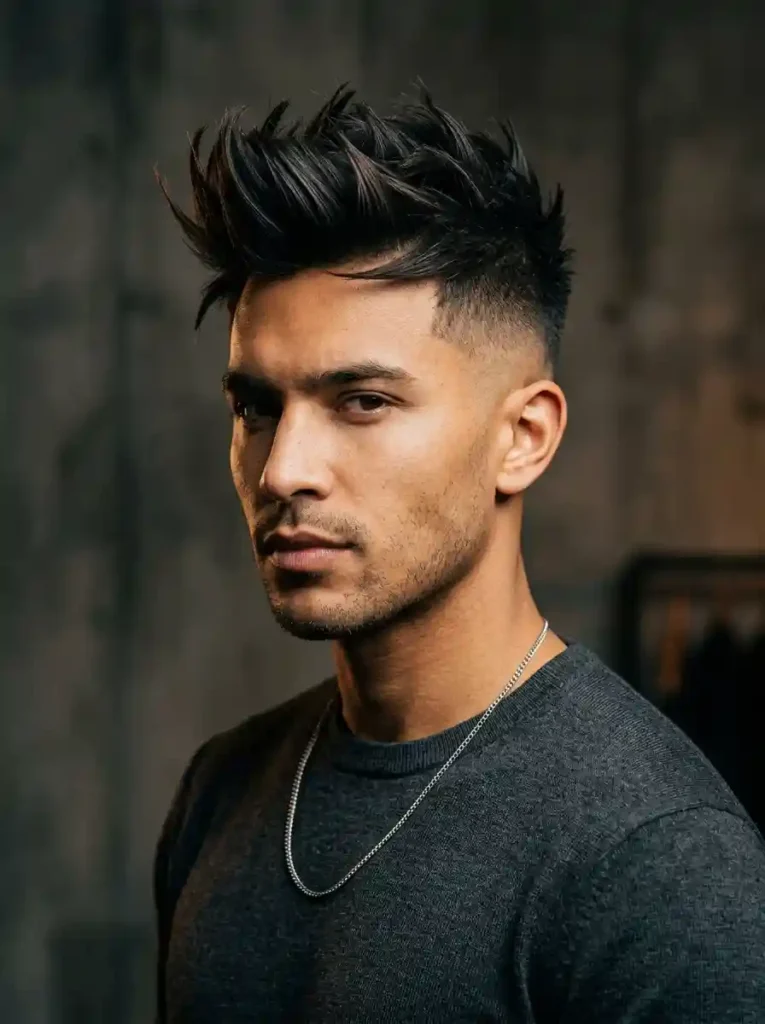 Spiky Quiff for Elevated Edgy Forward Energy