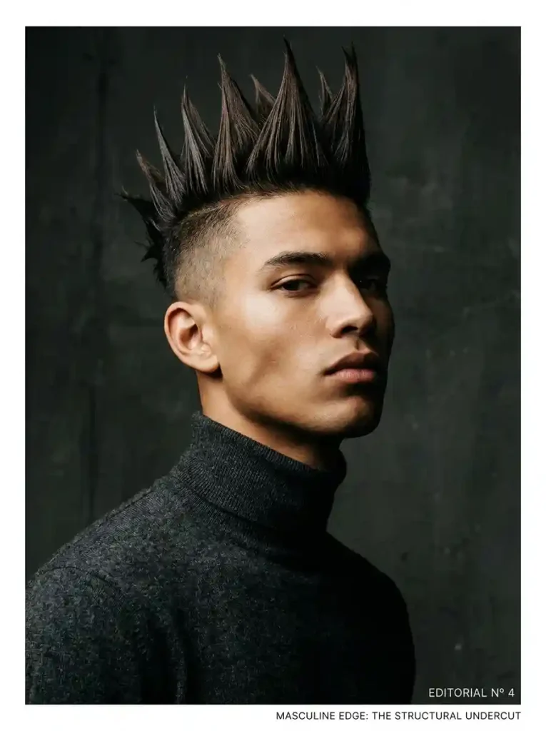 Spiky Undercut for Bold Structural Instant Edge
