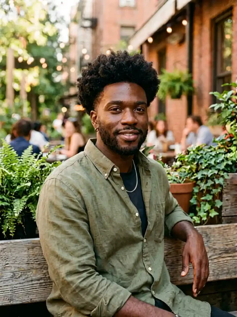 Tapered Afro for Contemporary Natural Balanced Style