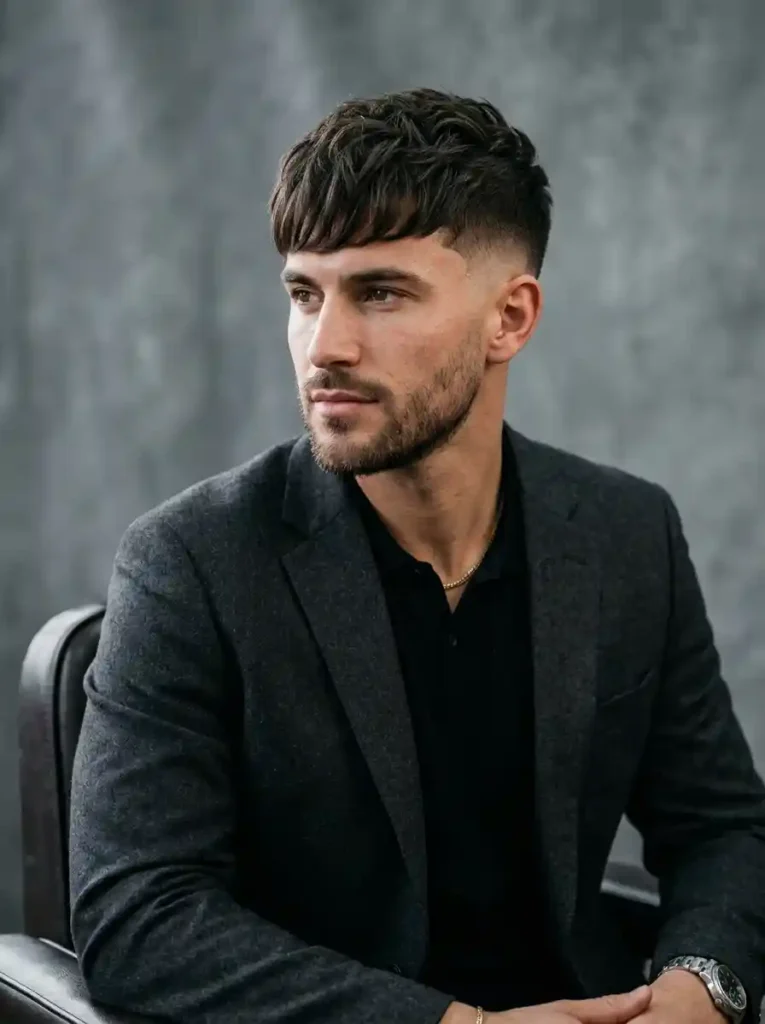 Textured Fringe for Oblong Faces