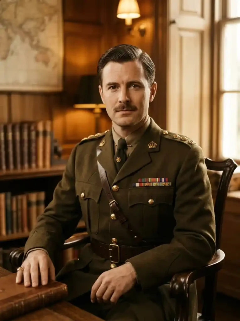 The Allied Classic Side Parted Wartime Elegance