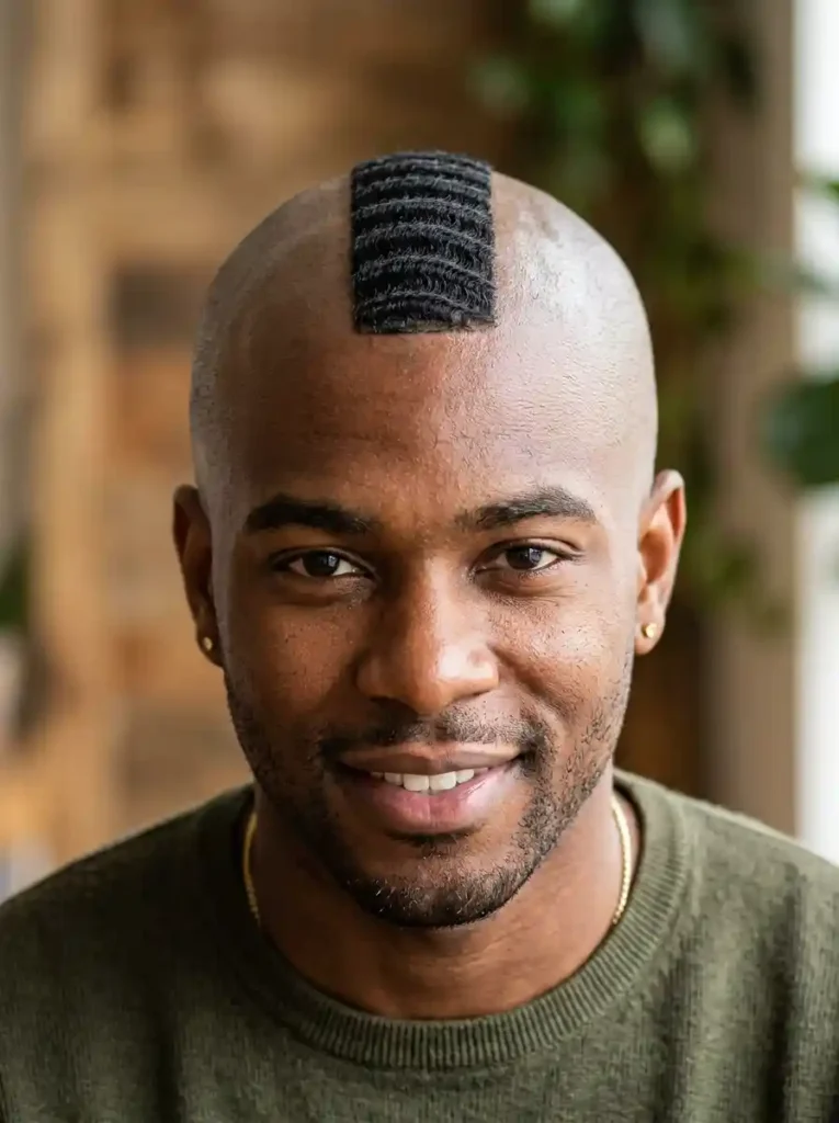 The Burst Fade Mohawk with Waves