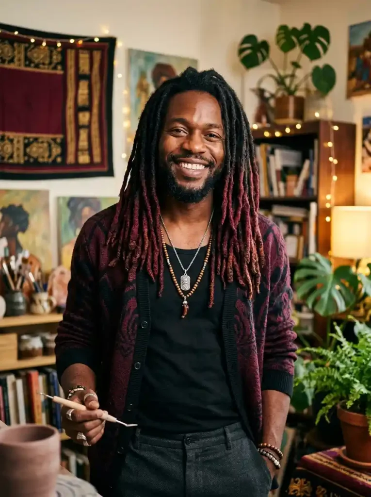 The Dreadlocks With Colored Tips for Creative Expression