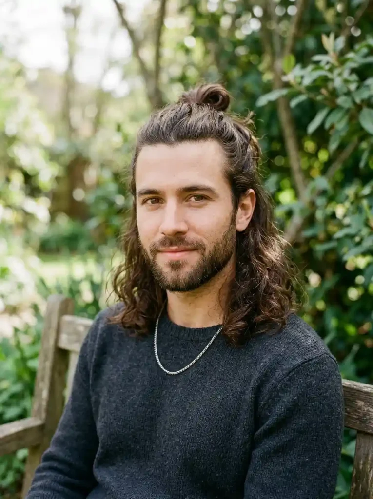 The Half Up Top Knot