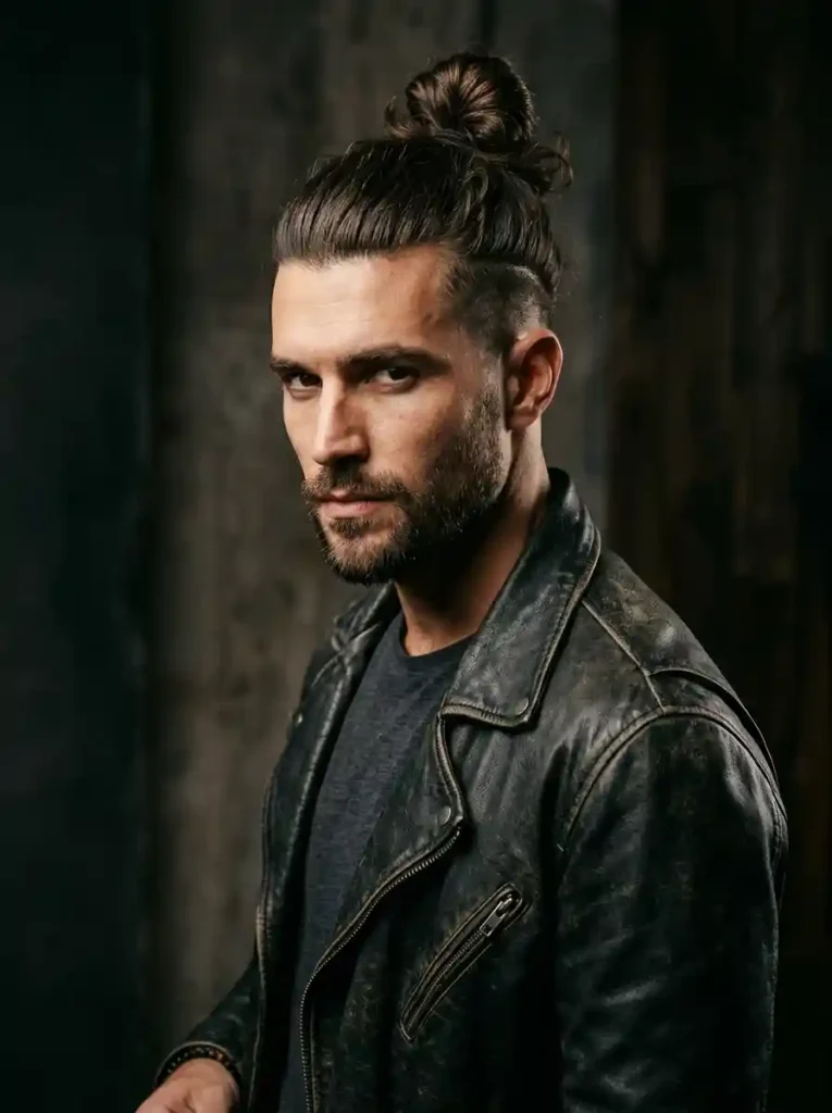 The Man Bun With Undercut for Bold Structural Contrast