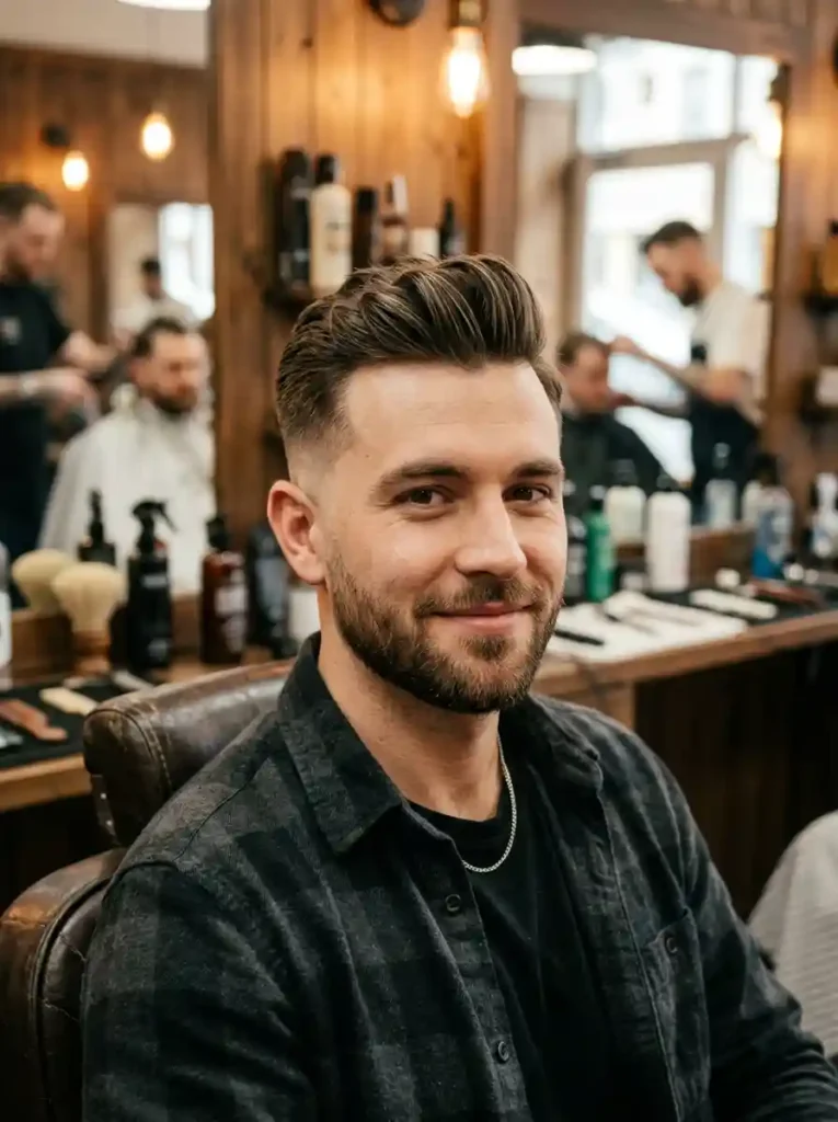 The Short Quiff with Low Skin Fade